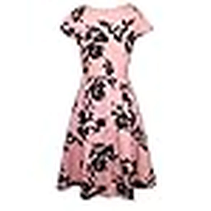 oxiuly Maternity Nursing Dresses for Women Casual Summer Casual Floral V-Neck Party Hodliay Beach Sundress Comfy Flaltering Garden Tea DressOX233 Pink Black Floral L by oxiuly - Image 9