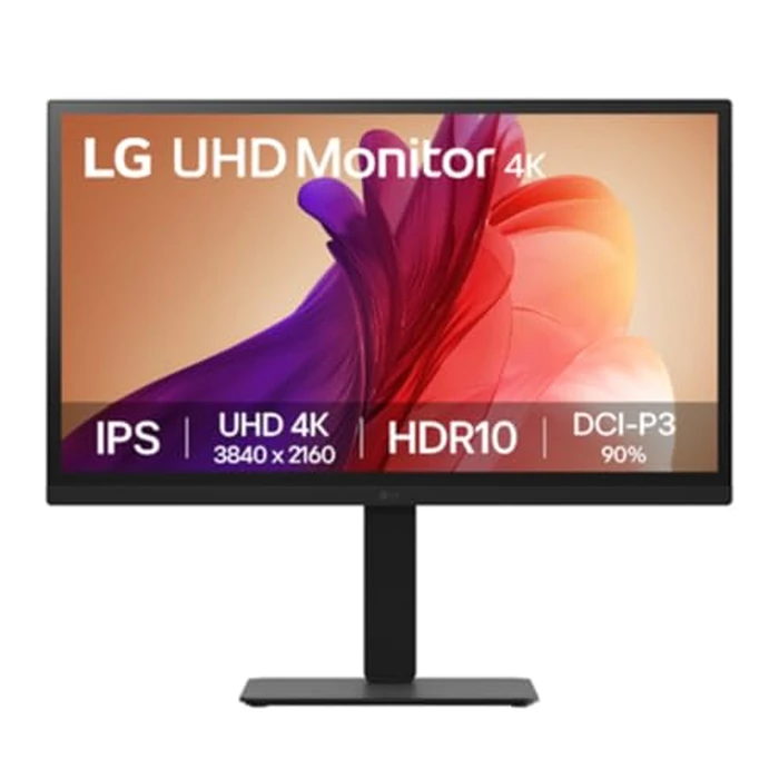 LG 27" 27BA45U-B 27" Ultrafine UHD (3840 x 2160) 4K IPS Monitor - 5ms 60Hz HDR10, DCI-P3 90%, Tilt/Height/Swivel/Pivot Adjustment, HDMI & DisplayPort, Eye Comfort, Black by LG - Used - Like New condition - CA$242.66