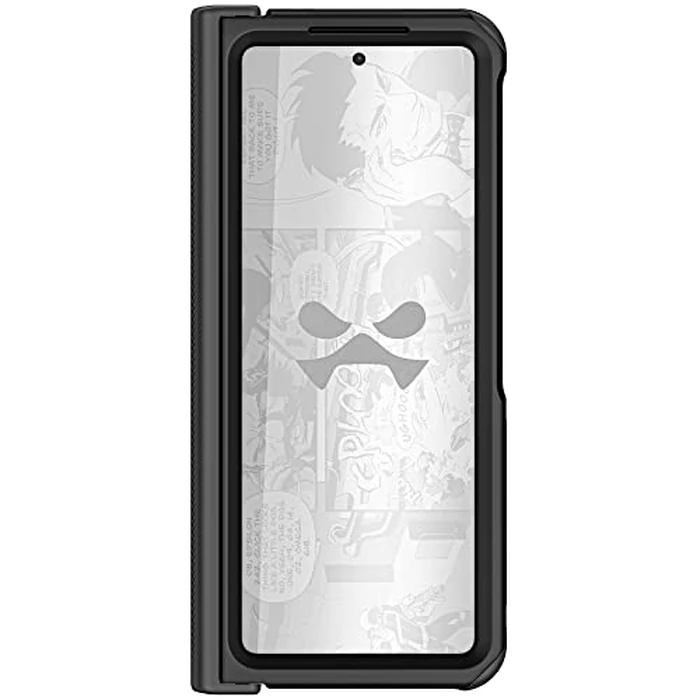 Ghostek Atomic Slim Galaxy Z Fold 4 Case - Clear Back with Black Aluminum Metal Bumper, Shockproof & Dual-Layer Protective Phone Case, Limited Edition Color for 2022 Samsung Fold 4 Case (7.6") (Black) by Ghostek - Image 5