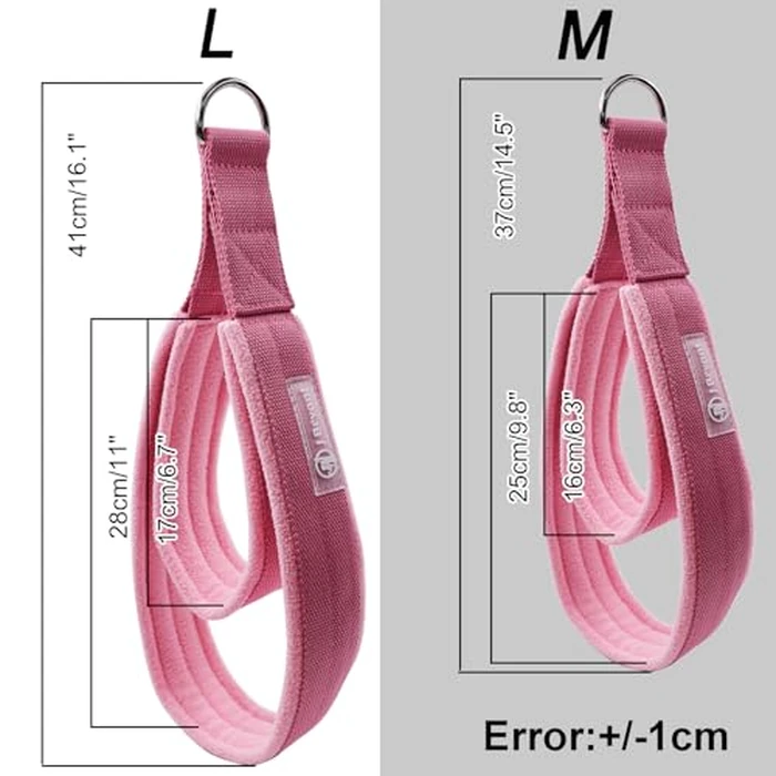 J Bryant Pilates Double Loop Straps for Reformer Fitness D-Ring Straps,Yoga Exercise Accessories for Home Gym Workout,1 Pair by J Bryant - Image 2