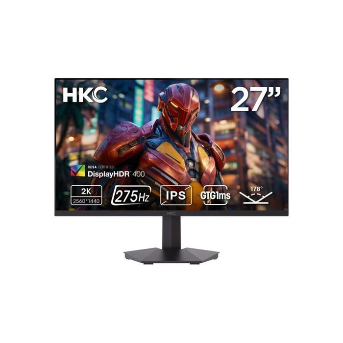 HKC 27" QHD 2K 1440P 275Hz Fast IPS 1ms DIC HDR400 95% DCI-P3 Low Blue Light, Compact Stand Gaming Computer Monitor G27H4D by HKC - Open Boxproduct Type condition