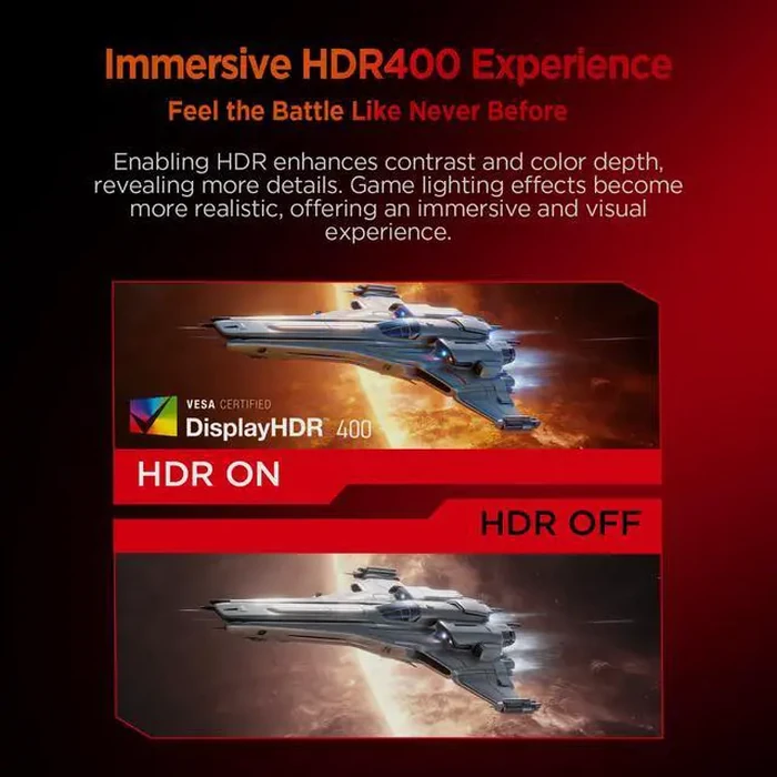 HKC 27" QHD 2K 1440P 275Hz Fast IPS 1ms DIC HDR400 95% DCI-P3 Low Blue Light, Compact Stand Gaming Computer Monitor G27H4D by HKC - Image 8