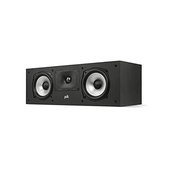 Polk Monitor XT30 Compact Center Channel Speaker - Hi-Res Audio Certified, Dolby Atmos & DTS:X Compatible, 1" Terylene Tweeter & Dual 5.25" Dynamically Balanced Woofer, Midnight Black by Polk Audio - Used - Like New condition - US$149.77