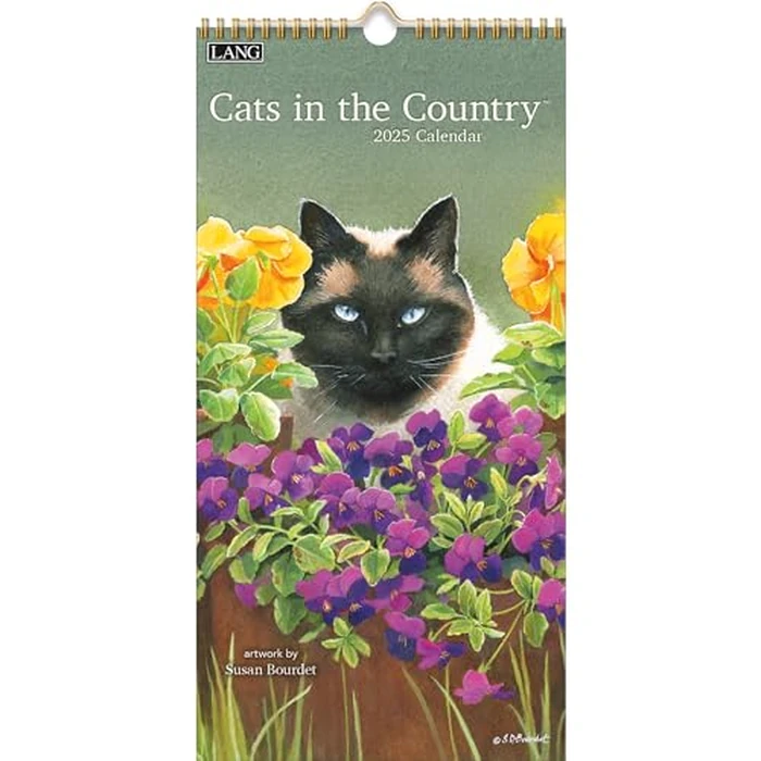 LANG Cats In The Country 2025 Vertical Wall Calendar (25991079115) by Lang - Used - Acceptable condition