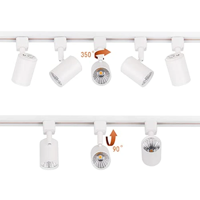 mirrea LED Track Lighting Heads Compatible with Single Circuit J Type Track Lighting Rail Ceiling Spotlight for Accent Task Wall Art Exhibition Lighting 6.5W 24 degrees White Pack of 6 (3000K Warm White) by mirrea - Image 4