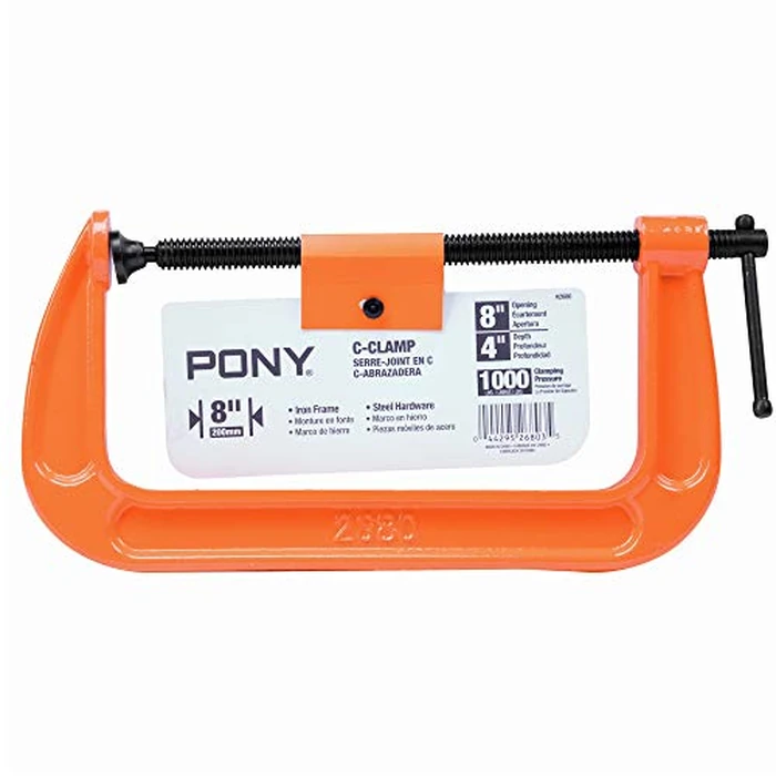 Pony Jorgensen 2680 8-Inch C-Clamp, Orange by PONY - Image 6