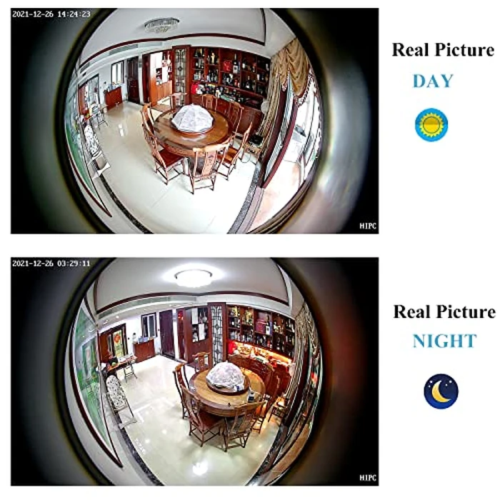 REVODATA 5MP Mini POE Camera,Fisheye 1.44mm Lens (175 degrees FOV) Wide Angle Small Indoor IP Security Camera, P2P CCTV Video POE IP H.265 Motion Detection/APP (I706-4-P-HS) by REVODATA - Image 7