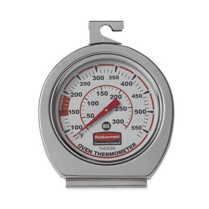 Rubbermaid Commercial Products Stainless Steel Monitoring Thermometer, Safe for Inside Oven/Grill/Smoker, 60-580 degreesF Range, Easy to Read Food Thermometer For Food Resturant/Home Cooking by Rubbermaid Commercial Products - Image 2