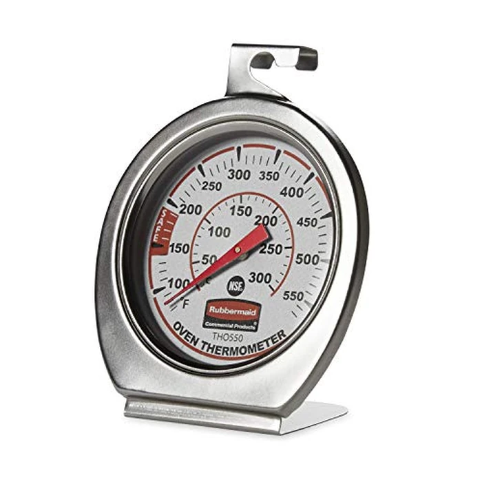 Rubbermaid Commercial Products Stainless Steel Monitoring Thermometer, Safe for Inside Oven/Grill/Smoker, 60-580 degreesF Range, Easy to Read Food Thermometer For Food Resturant/Home Cooking by Rubbermaid Commercial Products - Image 3