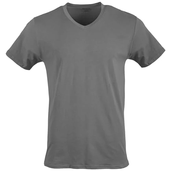 Gildan Men's V-Neck T-Shirts, Multipack, Style G1103, Black/Sport Grey/Charcoal/Military Green (5-Pack), Small by Gildan - Image 4