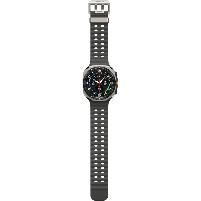 Galaxy Watch Ultra (2024) (Bluetooth + LTE) - 32GB - 47mm - Titanium Silver Titanium Case with Dark Grey Silicone Marine Band by Samsung - Image 6