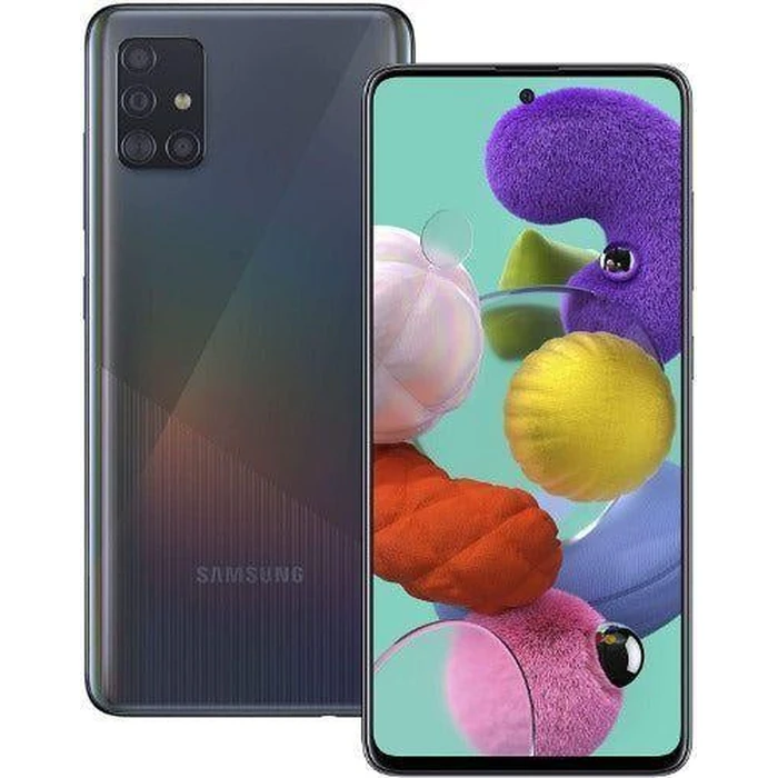 Galaxy A51 - 128GB - 4GB RAM - 1 Physical SIM - Prism Crush Black - AT&T by Samsung - Refurbished - Acceptable condition - US$101.44