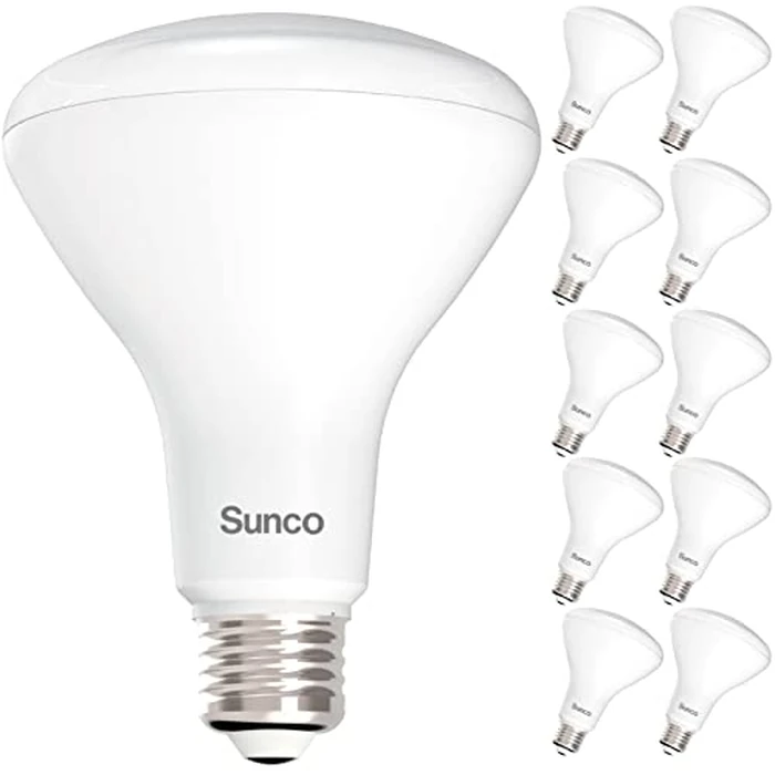 Sunco 10 Pack BR30 Light Bulbs LED, Recessed Can Light Bulbs, Indoor Flood Bulb, 850 LM, 11W (65W Equivalent), 5000K Daylight, Dimmable, E26 Base, for Home, Kitchen, Bedroom UL. by Sunco Lighting - Used - Very Good condition - US$22.66