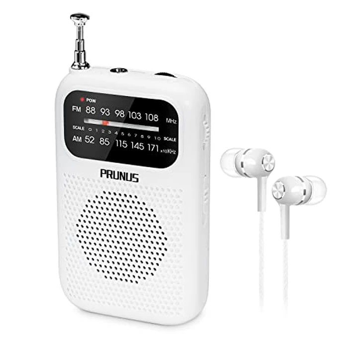 PRUNUS J-777 Pocket Radios Portable AM FM Small Personal Radio with Best Reception, AAA Battery Operated Transistor Radio with Headphone & Speaker for Walk/Jogging/Camping by PRUNUS - Image 1