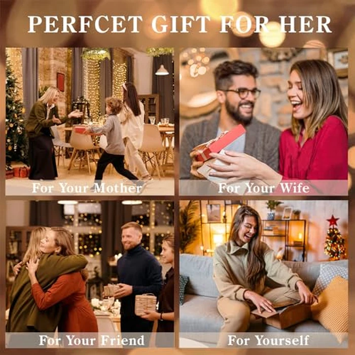 MARYLAX Gold Initial Necklace for Women, Dainty 14K Gold A-Z Letter Necklace Cute Pendant Personalized Name Necklace Trendy Fashion Jewelry Birithday Gift for Her by MARYLAX - Image 7