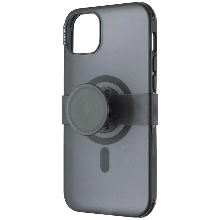 PopSockets Phone Case for MagSafe with Grip and Slide for iPhone 14 Plus - Black by PopSockets - Image 1