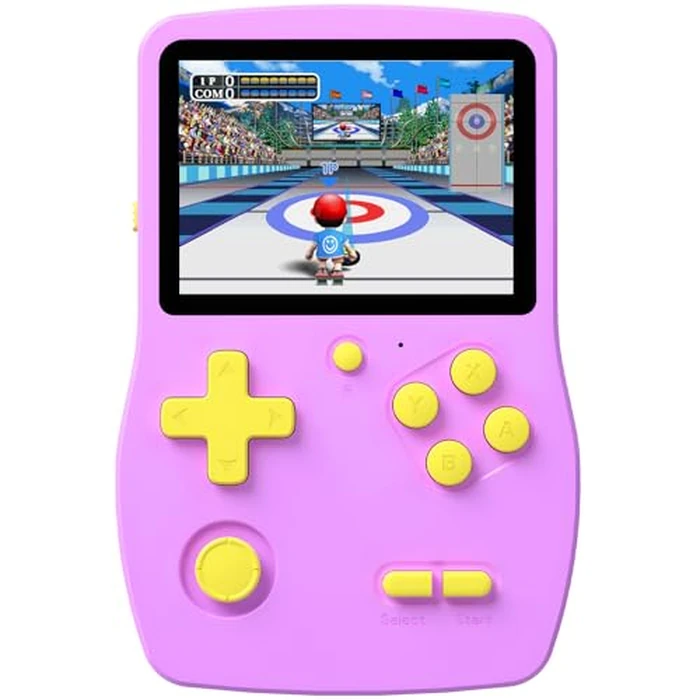 32 Bit Handheld Games for Kids Preloaded 139 Video Games, Portable Video Gaming Player with 3.0" IPS Screen and Rechargeable Battery, Mini Travel Games Electronic Gifts Toys for Boys Girls, Purple by Douddy - Used - Like New condition - US$28.80