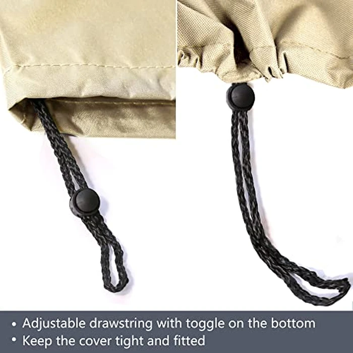 Baner Garden Patio Furniture Covers,Outdoor Furniture Cover Waterproof,Patio Furniture Set Covers for 3 Piece Outdoor Bistro,Patio Sofa Covers Set for 2 Chairs and Coffee Table,Beige by BANER GARDEN - Image 7