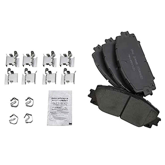 TRQ Front Brake Pad and Rotor Set Ceramic Vented Rotors Compatible with 2013 Scion iQ 2012-2019 Toyota Prius C 2007-2018 Yaris by TRQ - Image 5