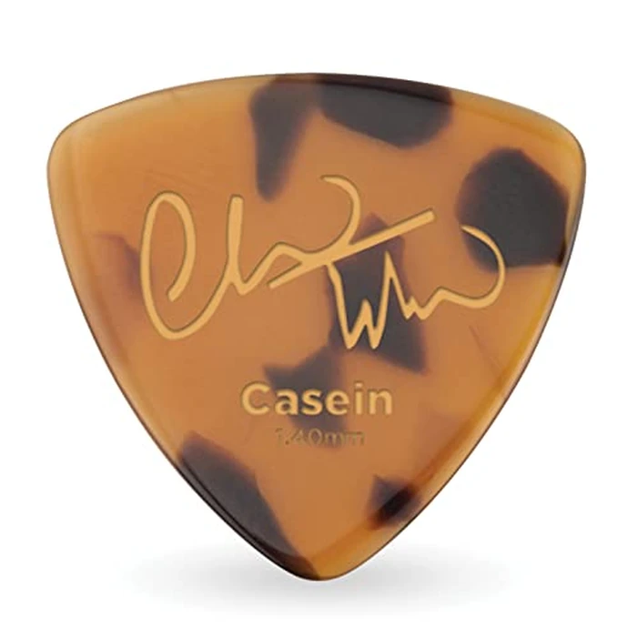 D'Addario Accessories Chris Thile Signature Casein Pick - Tortoise Shell Guitar Pick - Picks for Acoustic Guitar, Electric Guitar, Bass Guitar, Mandolin - 1 Count, Heavy Gauge, 1.4mm by D'Addario - Image 1