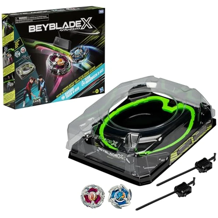 Beyblade X Xtreme Battle Set with Beystadium Arena Featuring X-Celerator Rail, 2 Right-Spinning Top Toys, 2 Launchers, Toys for Boys and Girls, 8+ by Beyblade - Used - Acceptable condition - US$43.69