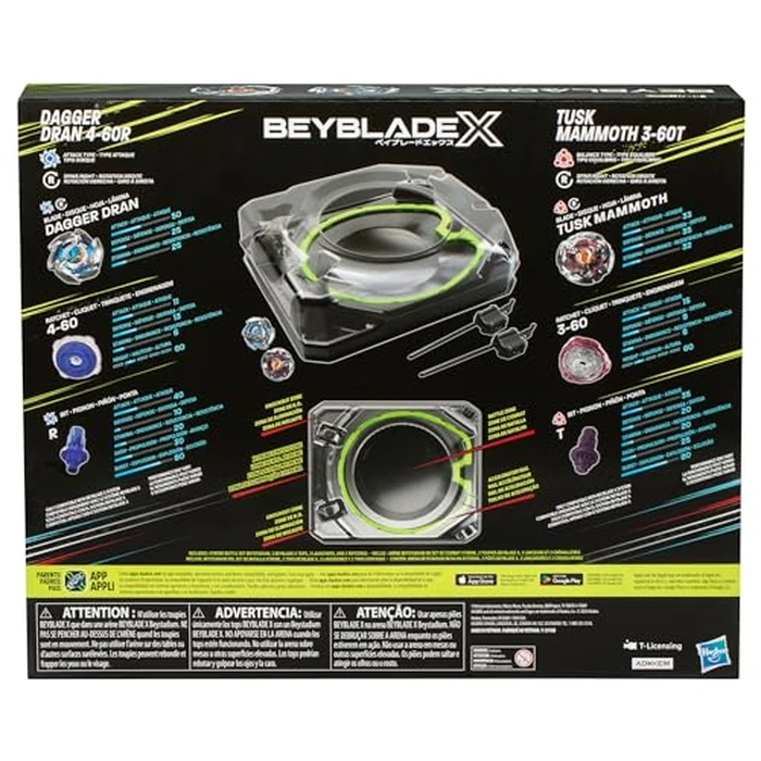 Beyblade X Xtreme Battle Set with Beystadium Arena Featuring X-Celerator Rail, 2 Right-Spinning Top Toys, 2 Launchers, Toys for Boys and Girls, 8+ by Beyblade - Image 2