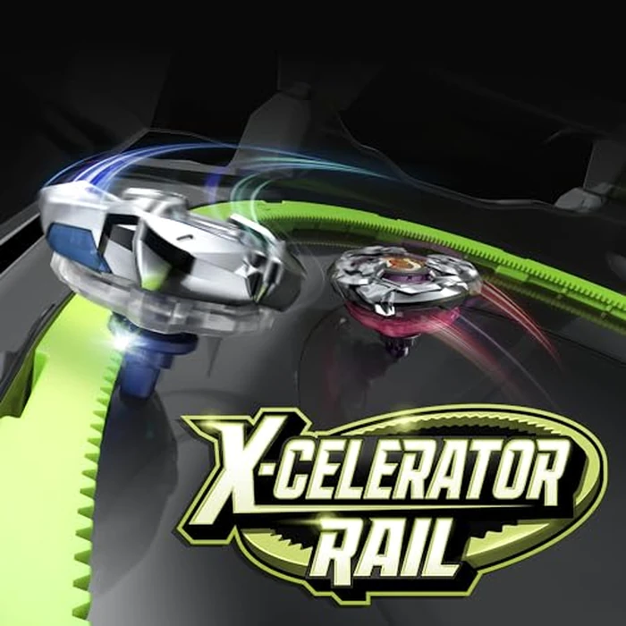 Beyblade X Xtreme Battle Set with Beystadium Arena Featuring X-Celerator Rail, 2 Right-Spinning Top Toys, 2 Launchers, Toys for Boys and Girls, 8+ by Beyblade - Image 5