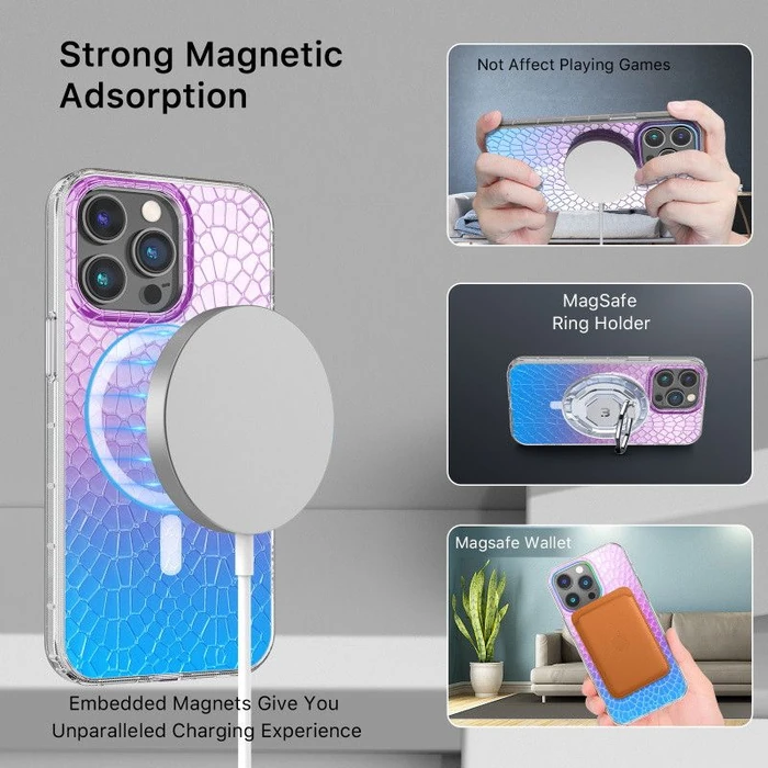 MyBat Pro Mood Series Phone Case with MagSafe for iPhone 14 Pro Max - Iridescent Snake - Brand New by MyBat Pro - Image 5