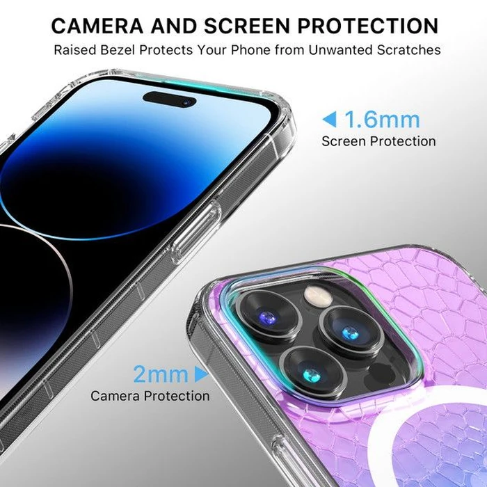 MyBat Pro Mood Series Phone Case with MagSafe for iPhone 14 Pro Max - Iridescent Snake - Brand New by MyBat Pro - Image 4