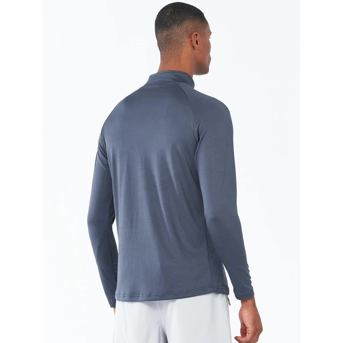 NORTHYARD Quarter Zip Pullover Men Running Shirt Long Sleeve Moisture Wicking Quick Dry Athletic Workout, Coolgrey, S by NORTHYARD - Image 4