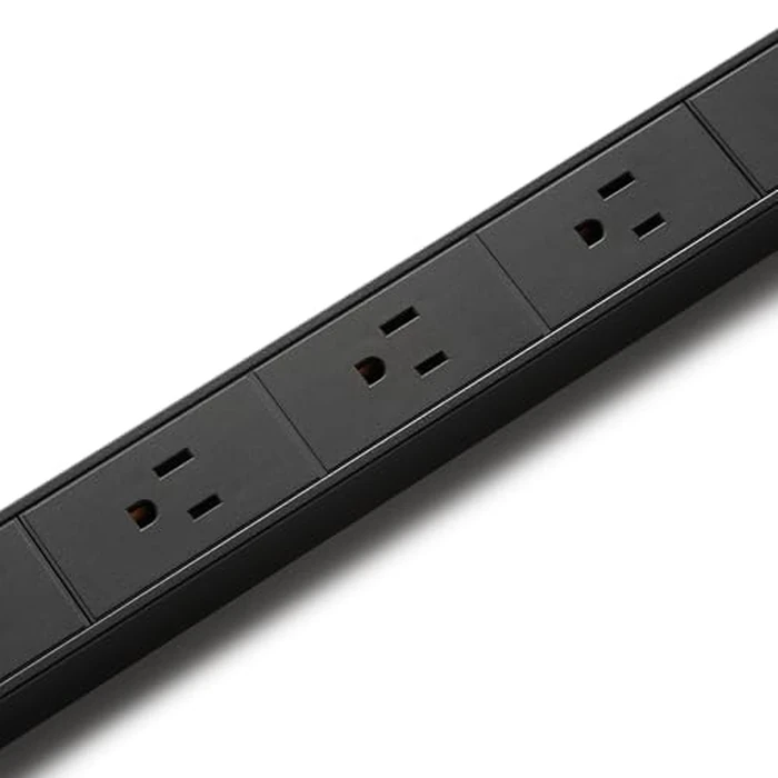 Amazon Basics Surge Protector Power Strip, 16 Outlet, Heavy Duty, Metal, 600 Joules, 1.8 m Extension Cord, Mountable, Rectangle, Black by Amazon Basics - Image 6