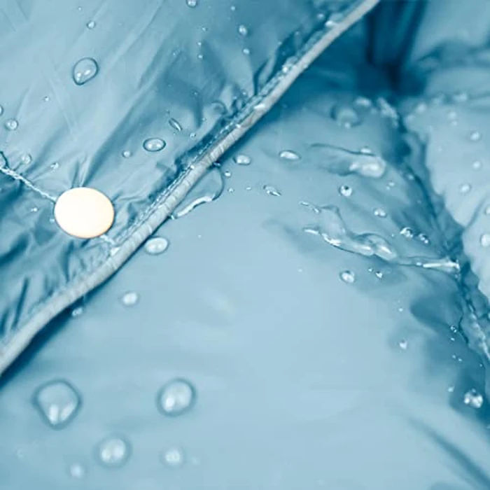 zzlamb Puffy Camping Blanket Down Alternative Small Size for Kid, Lightweight Water-Repellent Throw Blanket Compact, Portable Warm Quilt Couch Travel Beach Picnic Hammock Backpacking, Blue 39''x55'' by zzlamb - Image 4