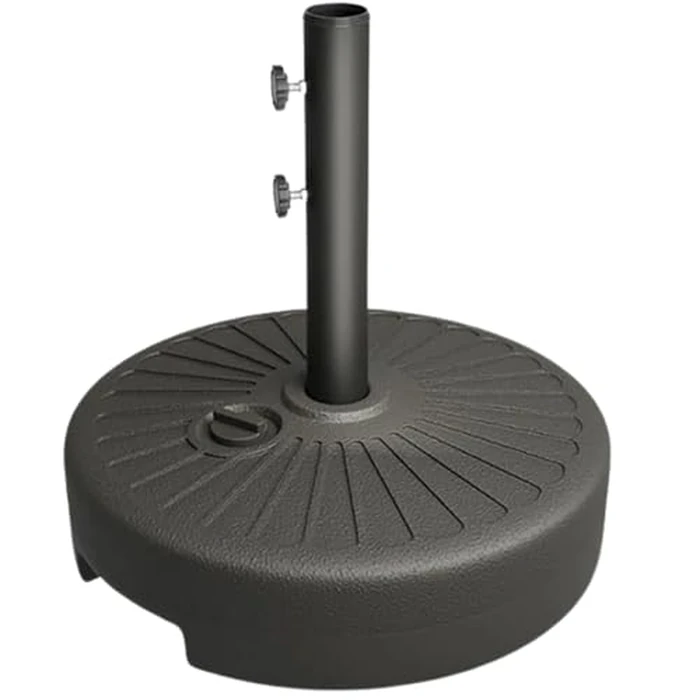 Tobeos Fillable 81.5lb Max Capacity Umbrella Base,Outdoor Umbrella Stand with Steel Holder,Water or Sand Fillable for Outdoor,Lawn,Garden,Market by Tobeos - Used - Very Good condition