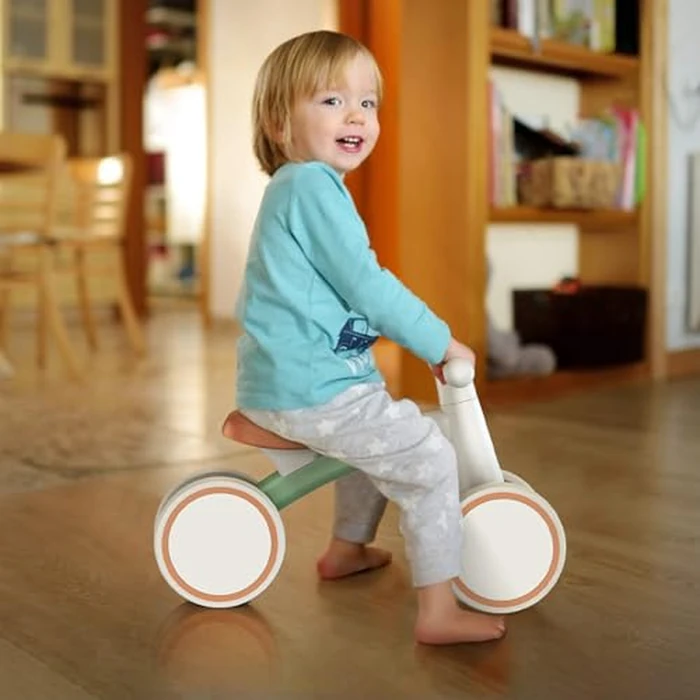 SEREED Baby Balance Bike for 1-2 Year Olds - 4 Wheels, First Bike for Toddlers, Birthday Gift (Green) by SEREED - Image 9