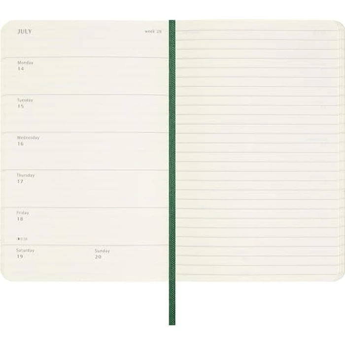 Moleskine Classic 12 Month 2025 Weekly Planner, Soft Cover, Pocket (3.5" x 5.5"), Myrtle Green, 144 pages by Moleskine - Image 3