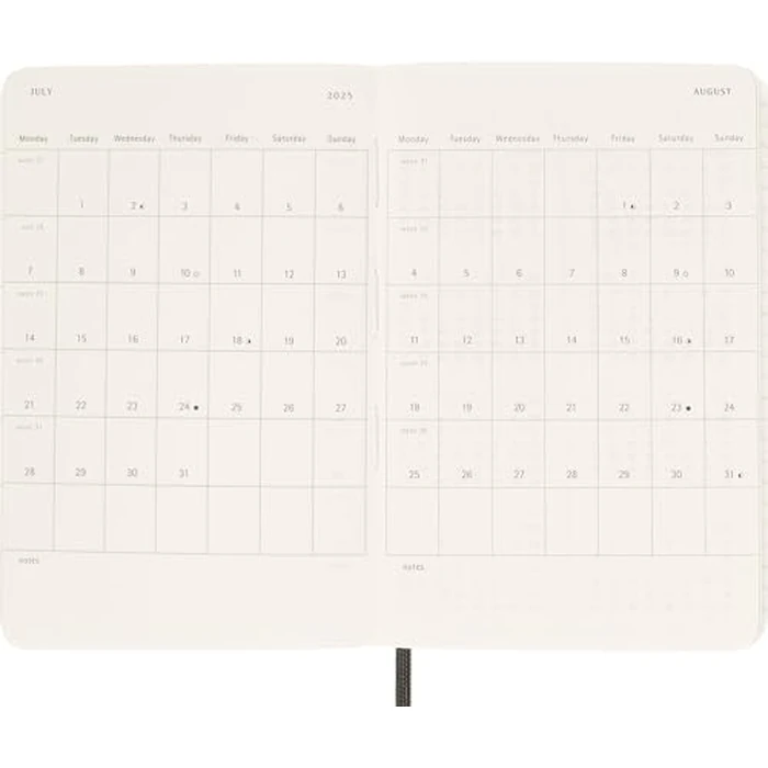 Moleskine Classic 12 Month 2025 Weekly Planner, Soft Cover, Pocket (3.5" x 5.5"), Myrtle Green, 144 pages by Moleskine - Image 4