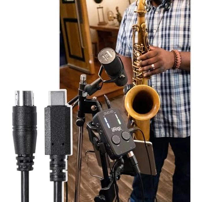 Cutesliving Midi to USB-C, 7-Pin Midi Cable - Design for IK Multimedia iRig USB Series (HD, HD-A, Keys I/O 25, I/O49, MIDI 2, Pro, Pro Duo, Pro Duo I/O, Pro I/O, irig Stream, Stream Pro) - 6FT/1.8M by Cutesliving - Image 5