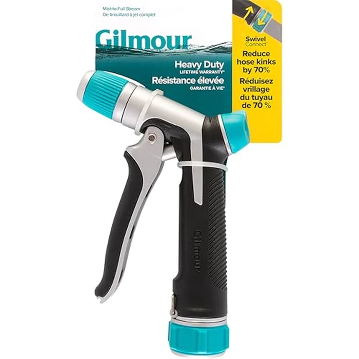 Gilmour Heavy Duty Front Control Garden Hose Nozzle with Adjustable Spray Pattern, Water Hose Nozzle for Watering Garden or Lawn by GILMOUR - Image 2
