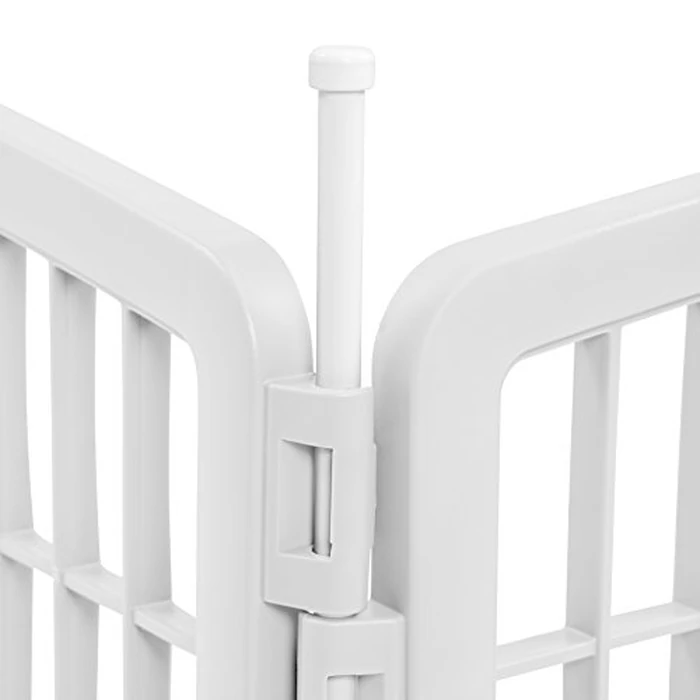 IRIS USA 2-Panel 61 cm H Dog Playpen Add-On Panels with Connecting Rods, Foldable Puppy Playpen, Customizable, White by IRIS USA - Image 5