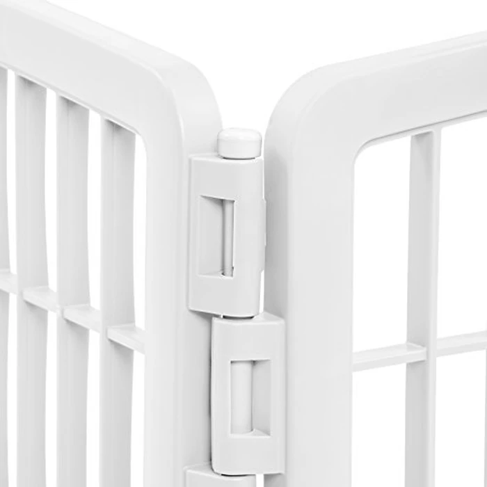 IRIS USA 2-Panel 61 cm H Dog Playpen Add-On Panels with Connecting Rods, Foldable Puppy Playpen, Customizable, White by IRIS USA - Image 6