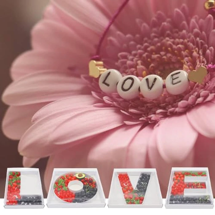 SHENGHE 12" Fillable Cardboard Letter Charcuterie Gift Cupcake Box With Cover Sweets Packaging (E) by SHENGHE - Image 5