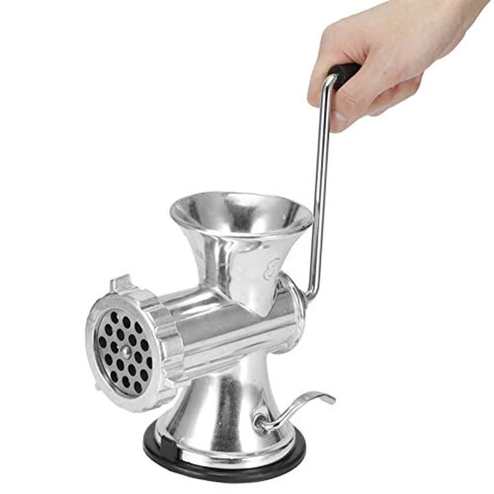 Manual Meat Grinder, Hand Operated Meat Grinding Machine Food Mill Sausage Maker Heavy Duty Manual Meat Mincer Sausage Stuffer Home Kitchen Accessory for Beef Fish Chicken by Taidda - Image 5