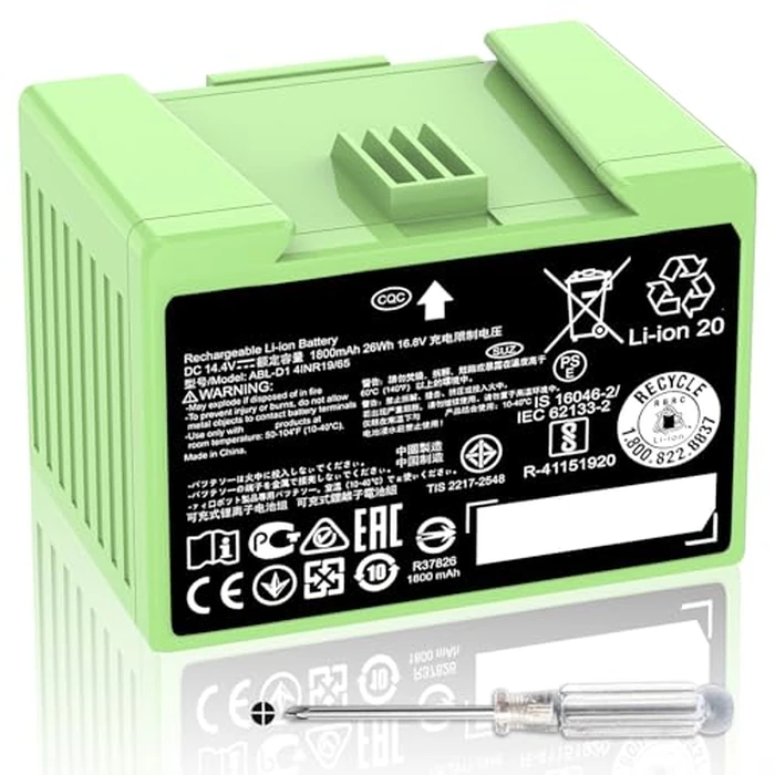 Dentsing ABL-D1 Battery for iRobot Roomba i7 i7+ j7 j7+ 7150 7158 7556 7558 i3 i3+ i4 i4+ i8 i8+ and e5 e6 5150 6198 Replacement Battery for Roomba i and e and j Series by Dentsing - Used - Like New condition - US$24.62