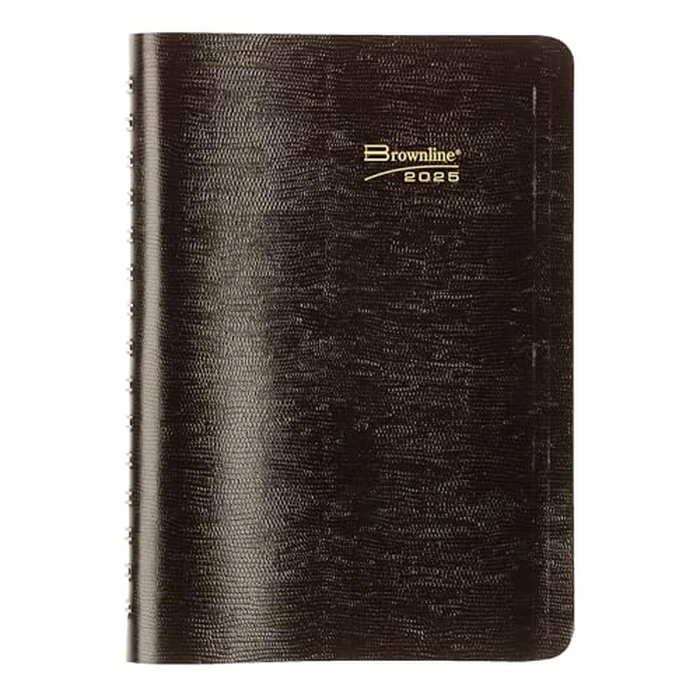 Brownline(R) 2025 PlannerPlus(TM) Daily/Monthly Planner, Appointment Book, 12 Months, January to December, Twin-Wire Binding, 8" x 5", Black (CB634WN.BLK-25) by Brownline - Image 2