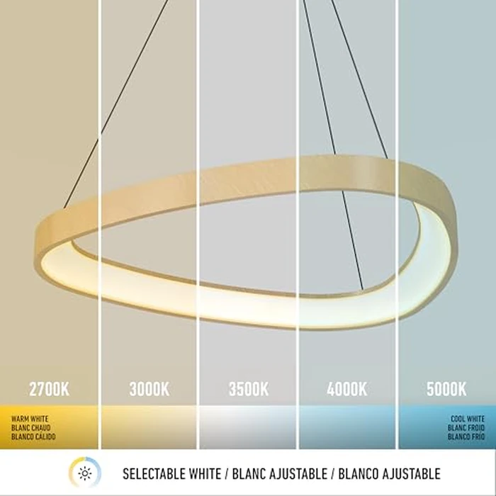 Artika Bjorn LED Pendant Light - Modern Wood-Effect Finish, Adjustable Height, Integrated LED, Dimmable, for Dining Room, Kitchen, Island by artika - Image 7