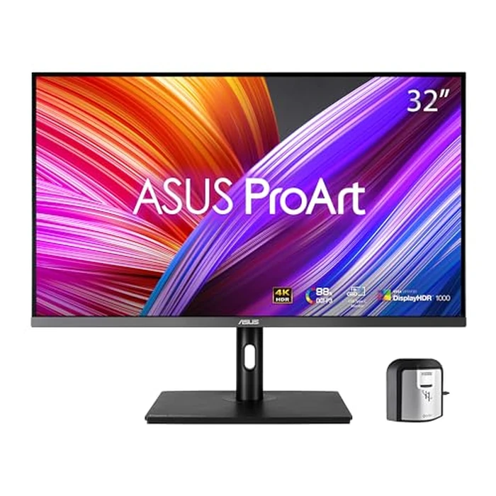 ASUS ProArt Display 32” 4K HDR Computer Monitor (PA32UCR-K) - IPS, 1000nits, ΔE < 1, 98% DCI-P3, 99.5% Adobe RGB, USB-C, HDMI, X-rite i1 Calibrator, Compatible with Laptop & Mac Monitor by ASUS - Used - Like New condition - US$863.59