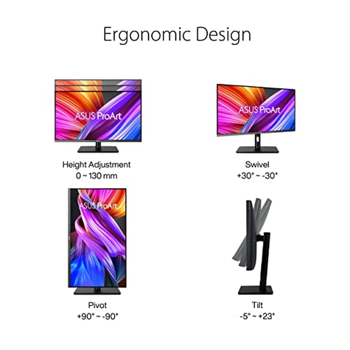 ASUS ProArt Display 32” 4K HDR Computer Monitor (PA32UCR-K) - IPS, 1000nits, ΔE < 1, 98% DCI-P3, 99.5% Adobe RGB, USB-C, HDMI, X-rite i1 Calibrator, Compatible with Laptop & Mac Monitor by ASUS - Image 7