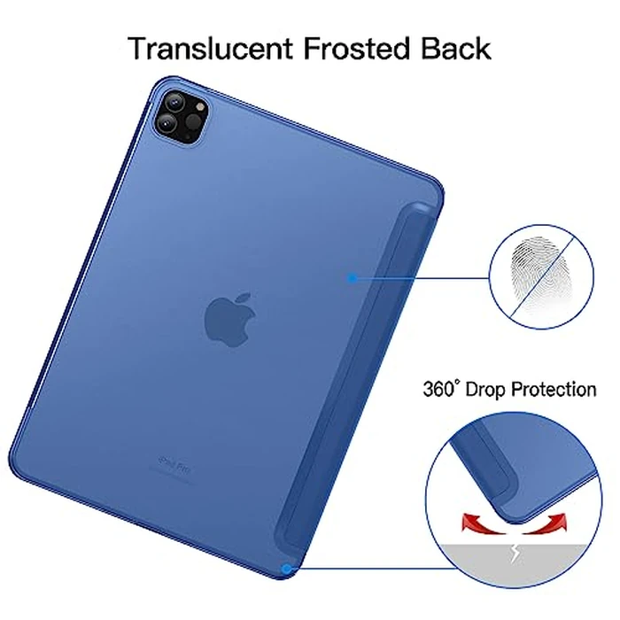 JETech Case ONLY for iPad Pro 11-Inch, 2022/2021/2020/2018 Model, Compatible with Pencil, Cover Auto Wake/Sleep (Navy) by JETech - Image 4