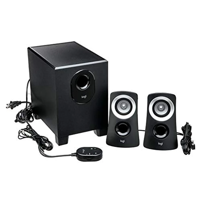 Logitech Z313 2.1 Multimedia Speaker System with Subwoofer, Full Range Audio, 50 Watts Peak Power, Strong Bass, 3.5mm Audio Inputs, PC/PS4/Xbox/TV/Smartphone/Tablet/Music Player - Black by Logitech - Image 4