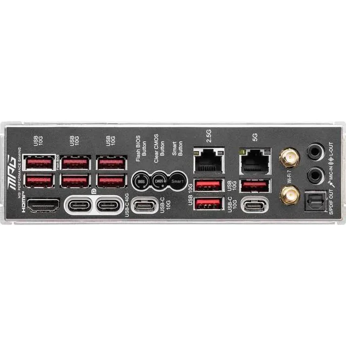 MSI MPG X870E CARBON AM5 ATX Gaming Motherboard, 4x SATA 6Gb/s, AMD Wi-Fi 7,USB 4.0 by MSI - Image 7